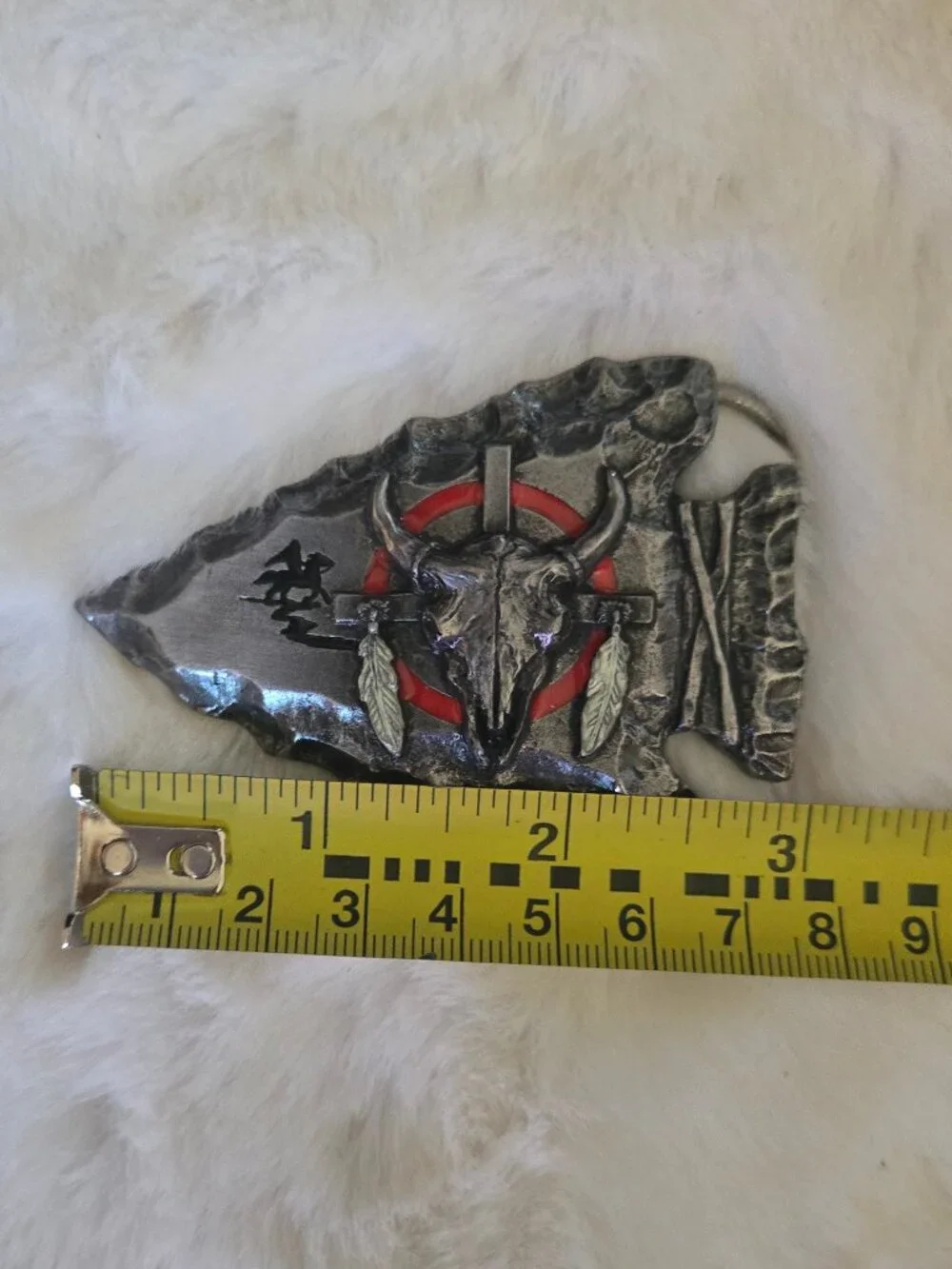 Vintage arrowhead belt buckle